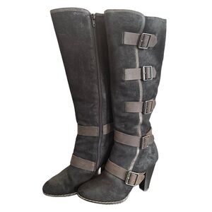 Sofft Stockholm sz 7 | Suede Knee-High Boots w/Buckles